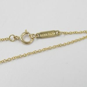 Tiffany T Smile Small Diamond Necklace Yellow Gold Diamond Clear